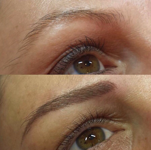 Vorher/Nachher, Permanent Makeup Augenbrauen, 3