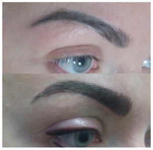 Vorher/Nachher, Permanent Makeup Augenbrauen, 4